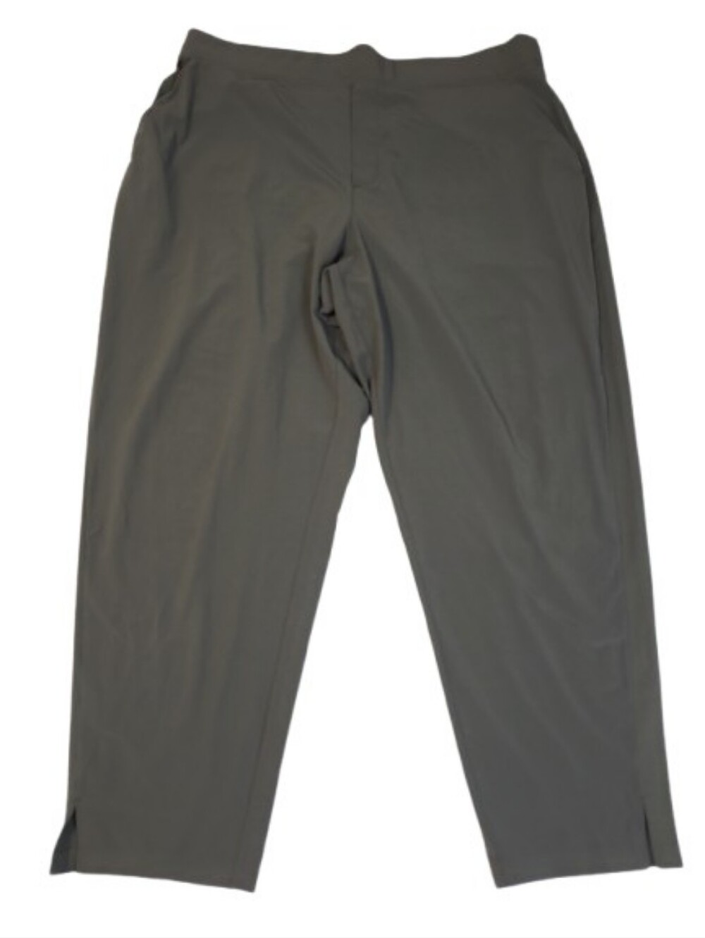 Athleta Brooklyn Mid Rise Ankle Pant Wrinkle Resistant Olive Green Sz 18 #198671